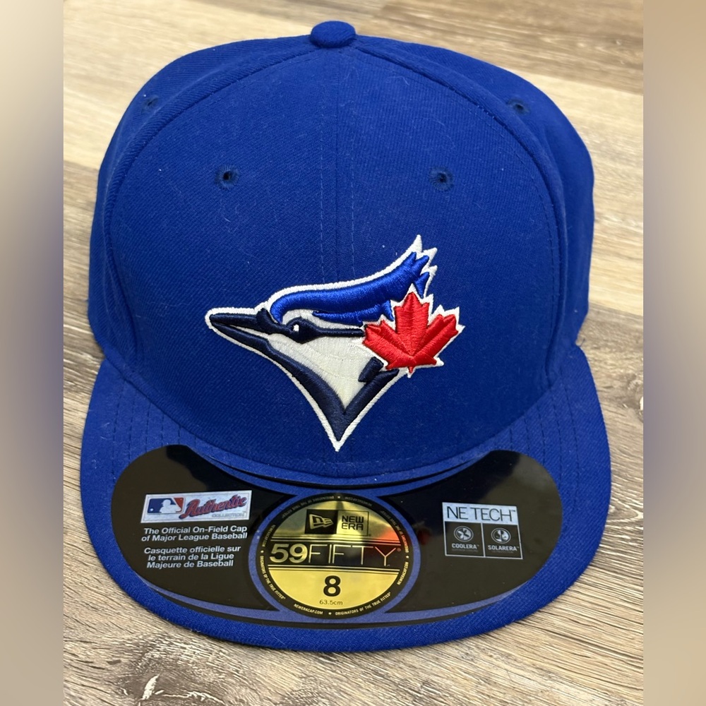MLB TORONTO BLUE JAYS - NEW ERA AUTHENTIC ON-FIELD 59 FIFTY FITTED CAP SIZE :8